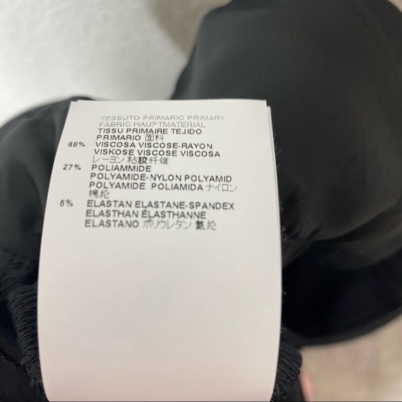 DSQUARED2 Womens High Waisted Wide Leg Trouser Pant in Black Size medium - Picture 12 of 13